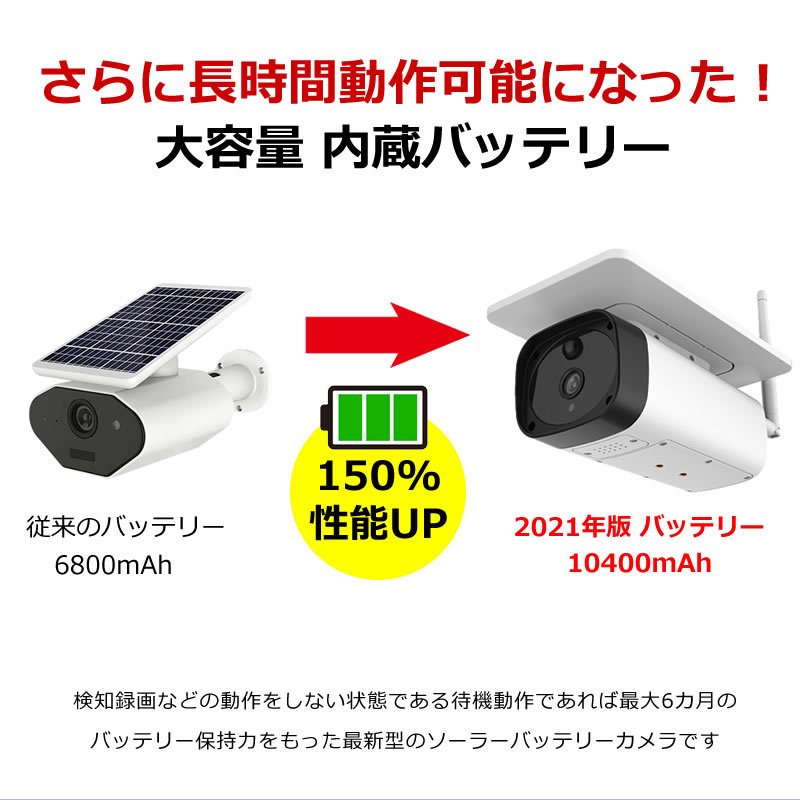 防犯カメラ ソーラー 屋外 ネット不要 電源不要 家庭用 ソーラーカメラ ワイヤレス 工事不要 SDカード録画 監視カメラ WiFi  ダイレクトWiFi CK-SOL01WF : 5110995596 : HDCトータルプロショップ ヤフー店 - 通販 - Yahoo!ショッピング