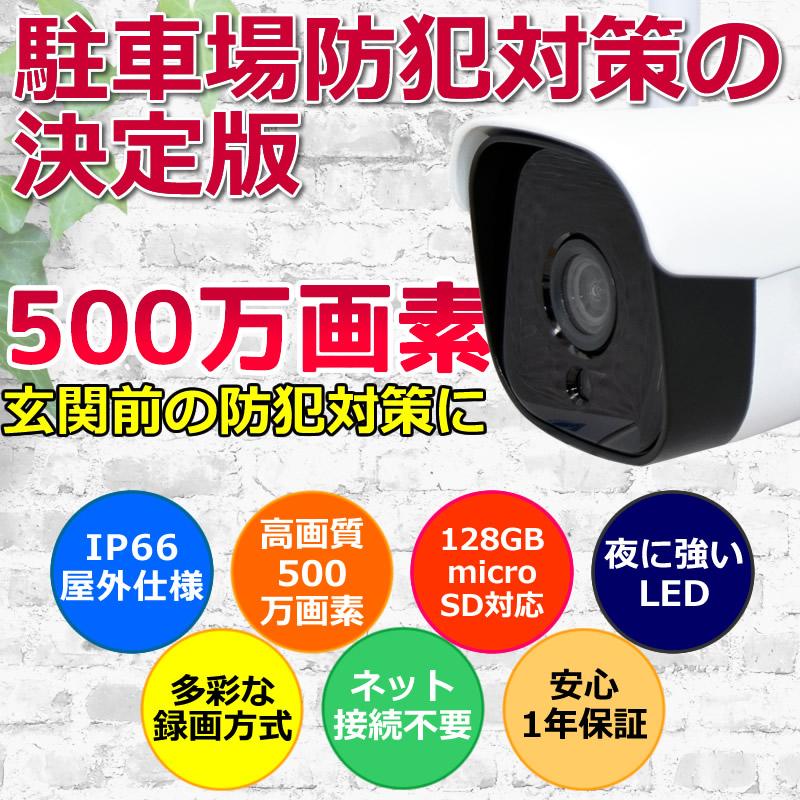 ネッククーラープレゼント中 防犯カメラ SDカード録画 家庭用 高画質