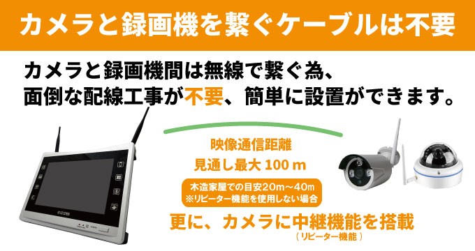 防犯カメラ ワイヤレス 屋外 家庭用 屋内 WiFi 防犯カメラセット 監視
