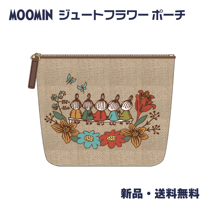 Yahoo! Yahoo!ショッピング(ヤフー ショッピング)MOOMIN ムーミン ミイ ジュートフラワー ポーチ 刺繍 小物入れ リトルミイ ミイちゃん 化粧ポーチ コスメポーチ ナチュラル 風合い 自然 1425028500