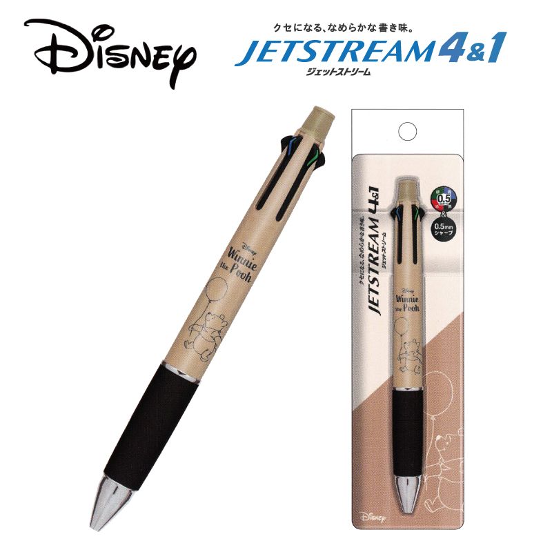 プーさん ジェットストリーム ボールペン シャープペン 4＆1 ペン グッズ Disney Pooh くまのプーさん 4色ボールペン＆シャープ  JETSTREAM 4＆1