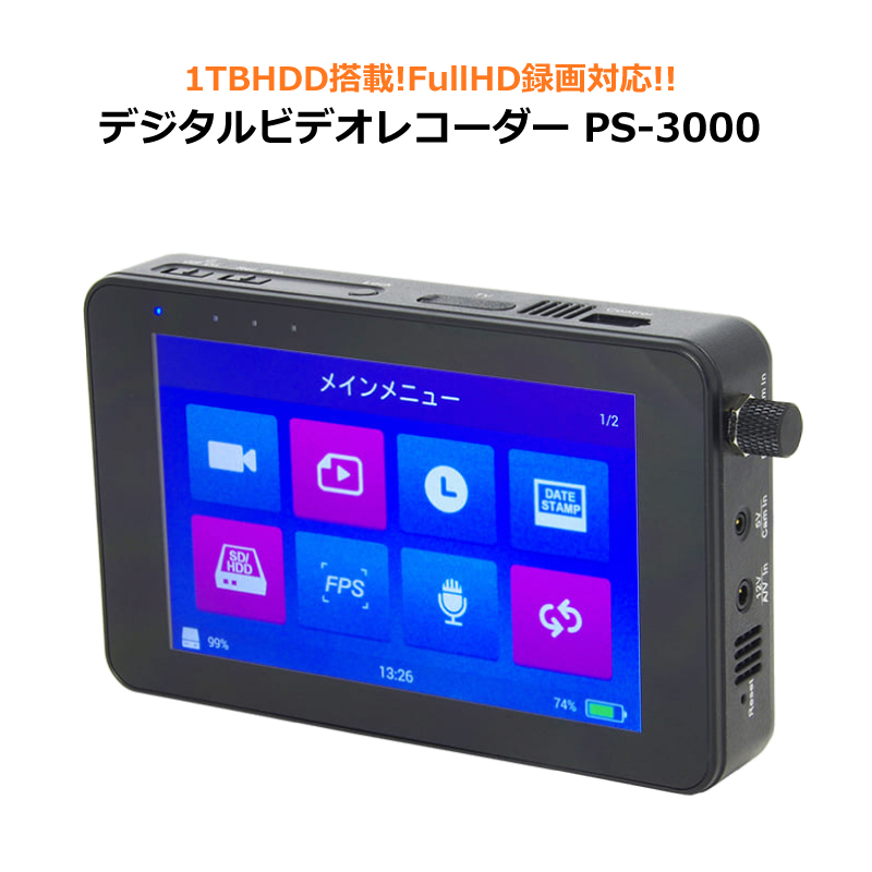 安全ShoppingPS-3000専用 デジタルCMOSカメラ 小型ビデオカメラ 高感度 PS-200 フルHDカメラ サンメカトロニクス 防犯カメラ 