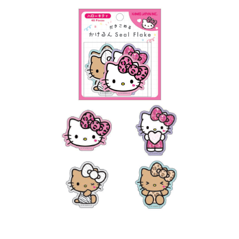 ハローキティ かけるんSeal flake シールフレーク ステッカー シール ハローキティ かけるんSeal flake シールフレーク ステッカー シール