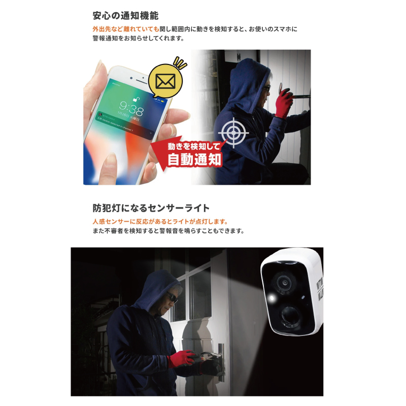 WTW 塚本無線 防犯カメラ 監視カメラ バッテリーカメラ 屋外