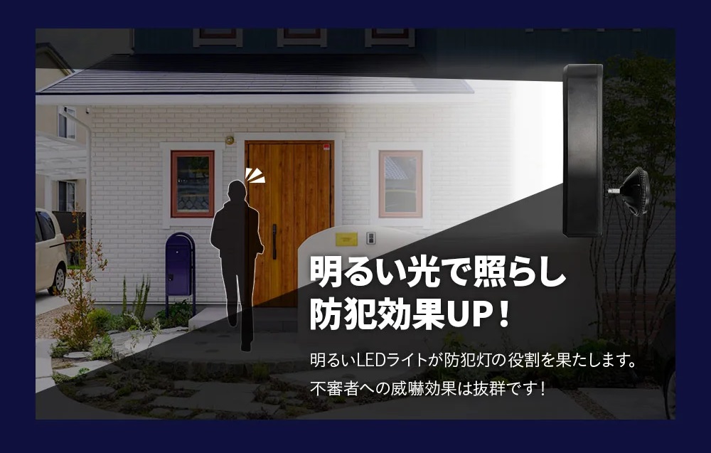 防犯カメラ Wi-Fi スマホ SDカード録画 ホワイトLED 高画質 高解像度