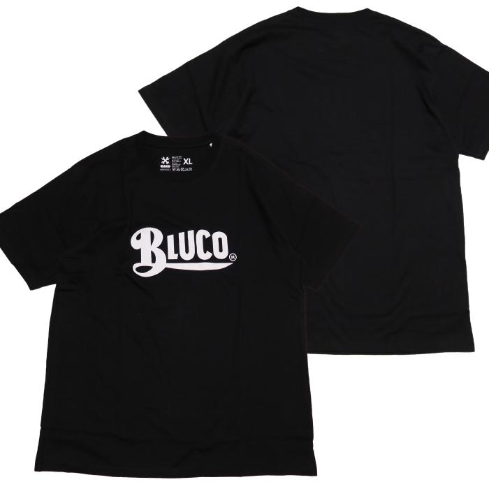 BLUCO ブルコ Tシャツ OLD LOGO ロゴプリント メンズ 半袖 ブラック 143-22-002｜head-lock｜02