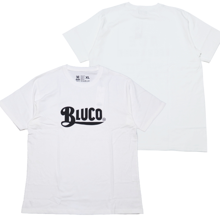 BLUCO ブルコ Tシャツ OLD LOGO ロゴプリント メンズ 半袖 ブラック 143-22-...