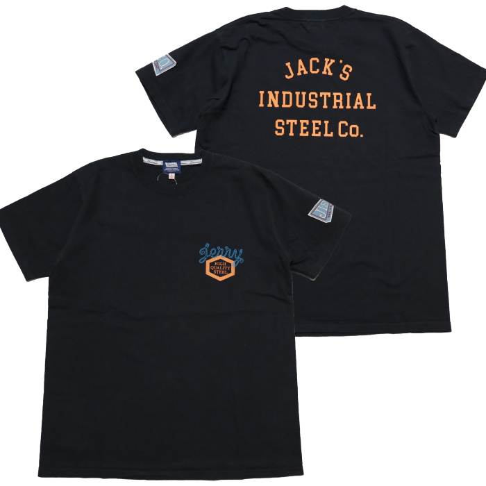 Pherrow's フェローズ Tシャツ JACK'S INDUSTRIAL STEEL Co. メンズ 半袖 24S-PT3｜head-lock｜02