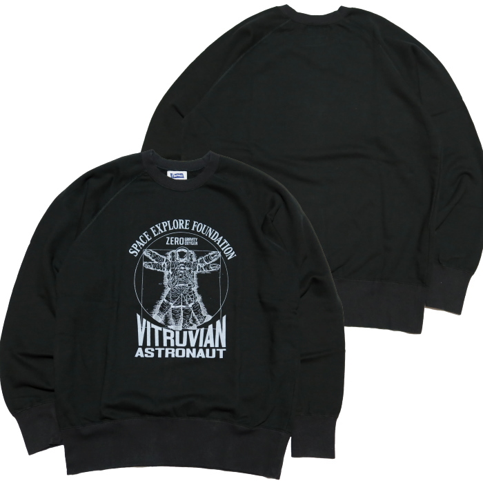 Pherrow's（フェローズ） ラグランスウェットシャツ VITRUVIAN