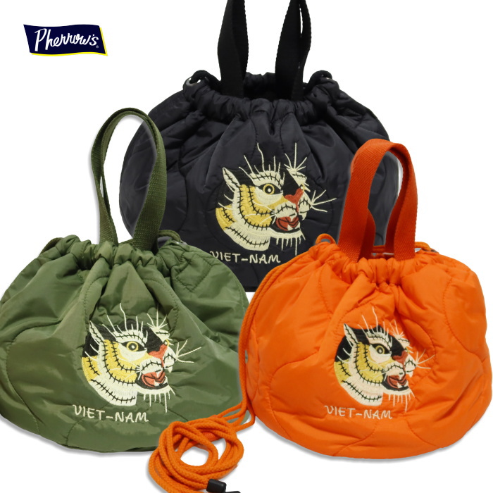 Pherrow's（フェローズ） スーベニアバッグ 巾着バッグ TIGER 虎