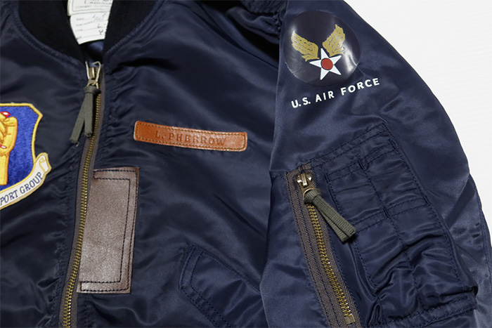 フェローズ　L2-B U.S. AIR FORCE 35周年フェローズ】 U.S.AIR FORCE L-2A(TEST)DECO フライトジャケット
