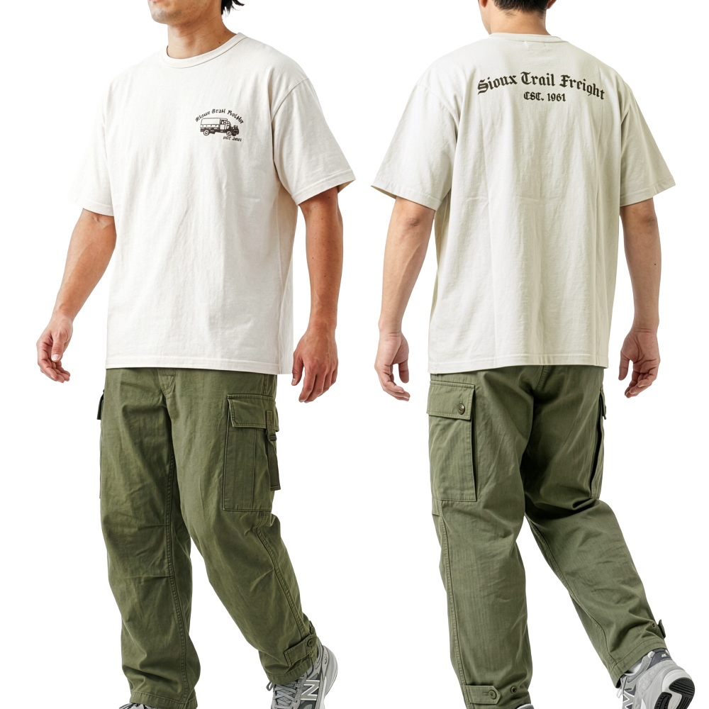 Pherrow's（フェローズ） Tシャツ SIOUX TRAIL FREIGHT 日本製 メンズ