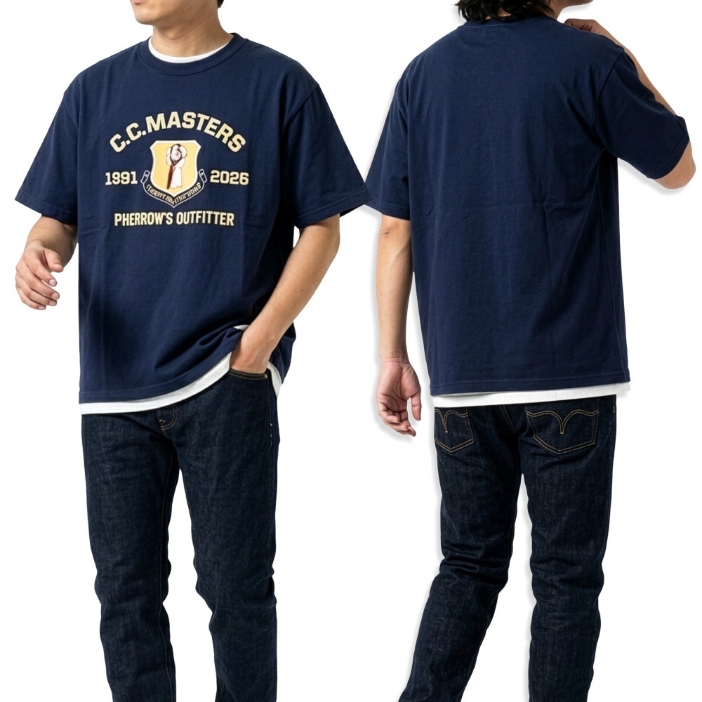 Pherrow's（フェローズ） 35周年記念デザインTシャツ 半袖 26S-PT-L-2A