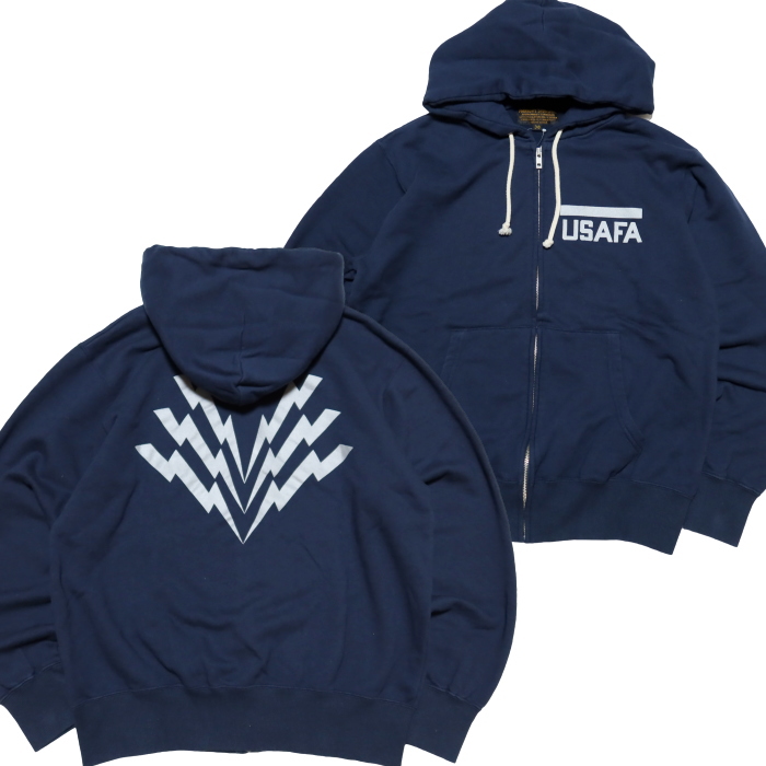 Pherrow's（フェローズ） ジップスウェットパーカー USAFA サンダーV