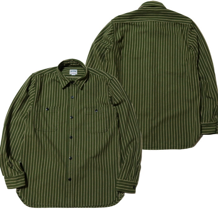 HOUSTON ヒューストン ストライプビエラシャツ 41140 ワークシャツ アメカジ | HOUSTON | 02