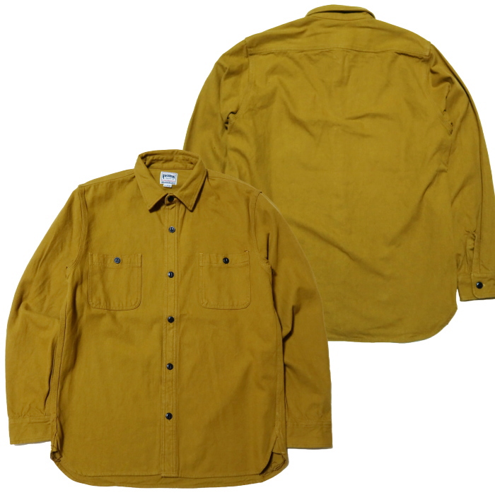 HOUSTON ヒューストン ソリッドビエラシャツ 無地 41141 ワークシャツ 長袖 メンズ | HOUSTON | 02