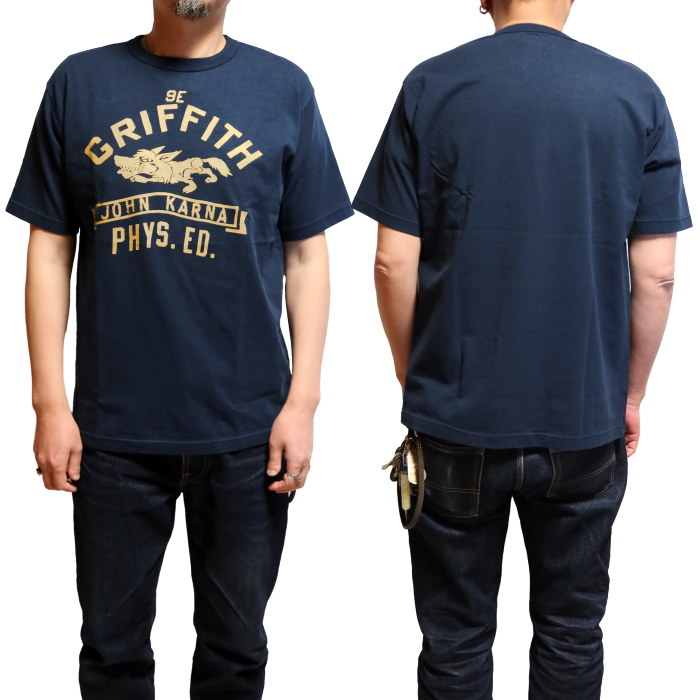 GUNZ ガンズ Tシャツ 半袖 GRIFFITH メンズ カレッジ 444G088