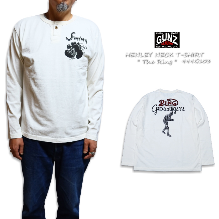 GUNZ ガンズ 長袖Tシャツ ヘンリーネック The Ring ボクシング