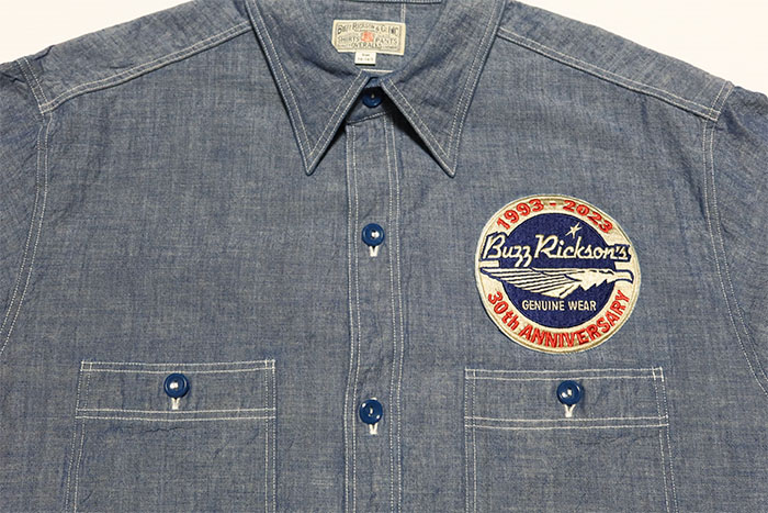 Buzz Rickson's シャンブレーシャツ30thAnniversary BUZZ RICKSON'S BuzzRickson's バズリクソンズ 30th