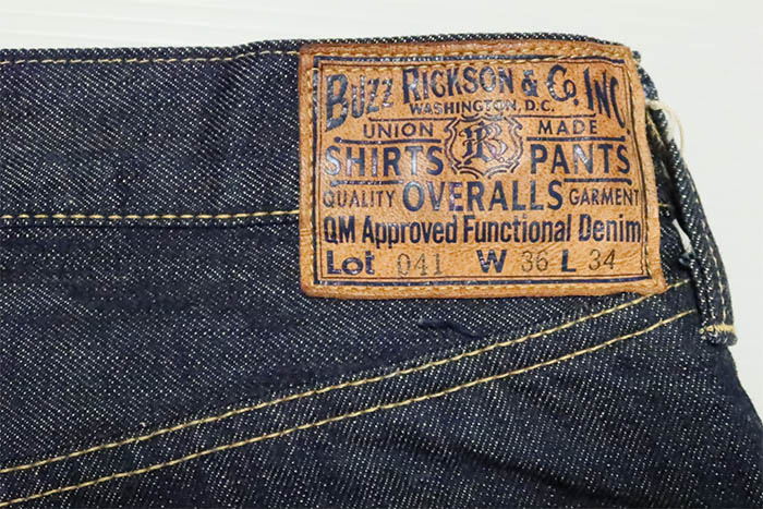 Buzz Rickson's WWII Waist Overalls 041 Selvedge Denim Pants
