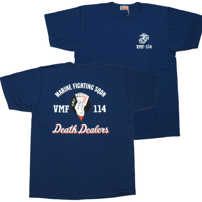 Buzz Rickson&apos;s Tシャツ&quot;VMF-114 DEATH DEALERS&quot; BR78987...