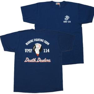 Buzz Rickson&apos;s バズリクソンズ Tシャツ&quot;VMF-114 DEATH DEALERS&quot;...