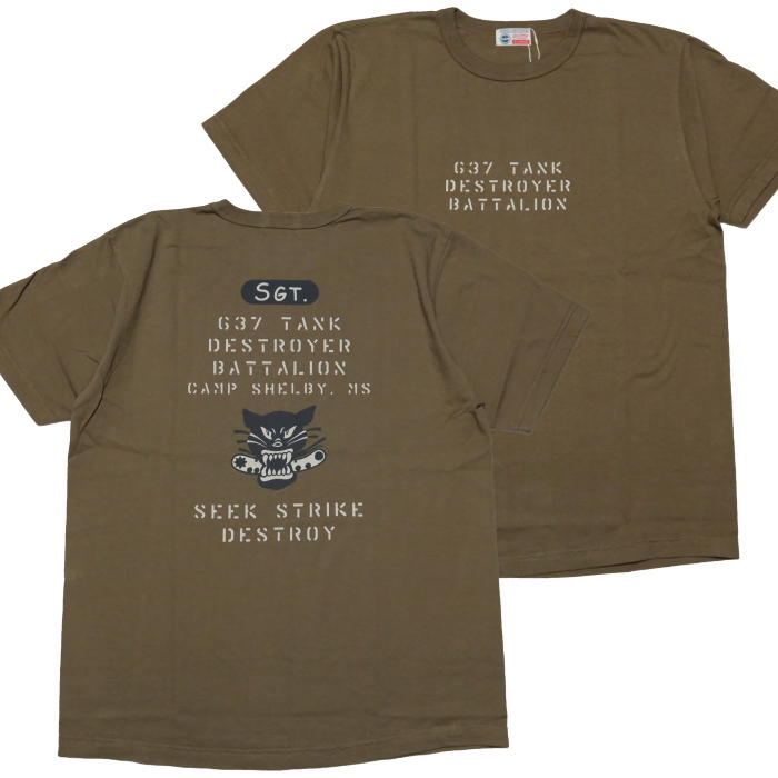 Buzz Rickson&apos;s バズリクソンズ Tシャツ 637th TANK DESTROYER B...