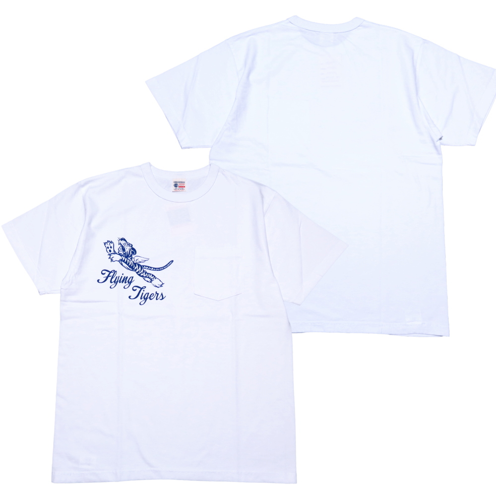 BuzzRickson's バズリクソンズ ポケットTシャツ Flying Tigers フライングタイガー BR79709 アメリカ製 丸胴 メンズ 半袖 | BUZZ RICKSON'S | 03