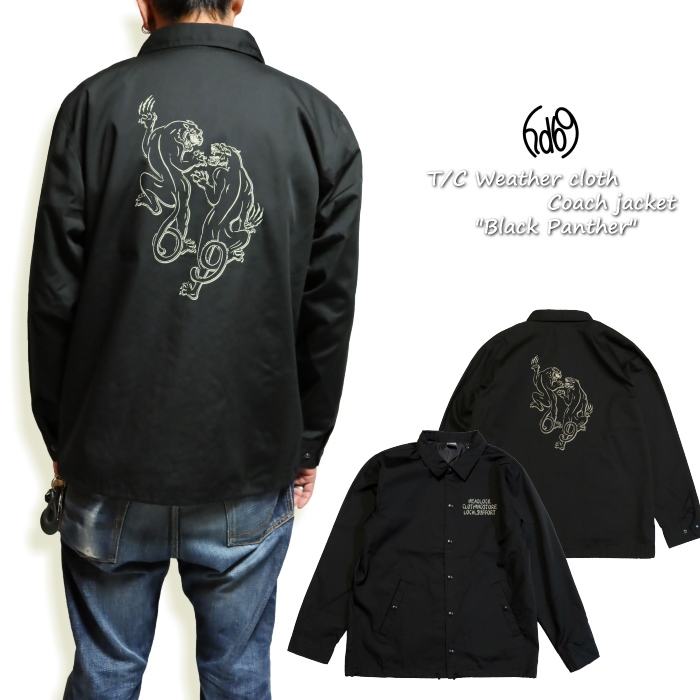 HEAD LOCK ウェザークロスコーチジャケット ブラックパンサー Rabbit