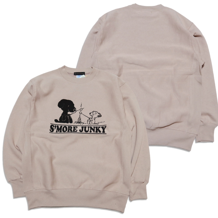 HEAD LOCK ヘッドロック ヘビーウエイトスウェットシャツ サイドリブ "SMORE JUNKY" 焚き火 HLSW-005 |  | 01