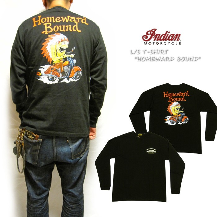 IndianMotorcycle インディアンモーターサイクル 長袖Tシャツ HOMEWARD