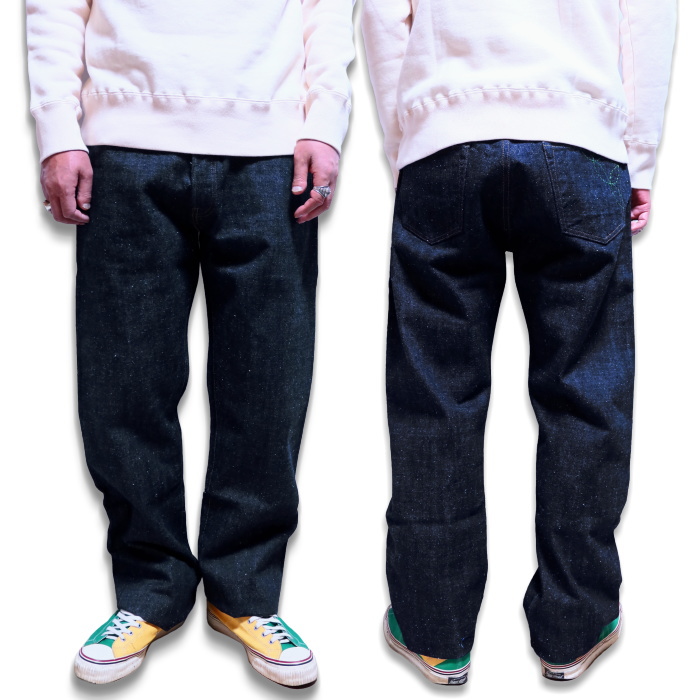 SUGAR CANE SC40301 ユーズド加工 砂糖黍デニム W32 L34 SUGAR CANE シュガーケーン砂糖黍製 14オンス 琉球藍混左綾