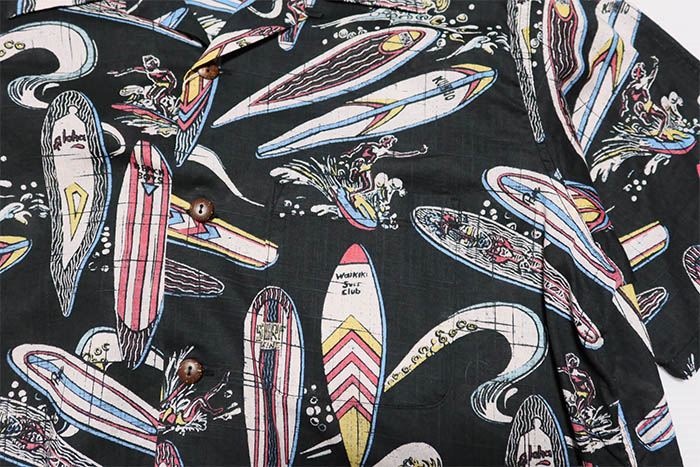 SUN SURF サンサーフ コットンリネンオープンシャツ SURFBOARDS 半袖