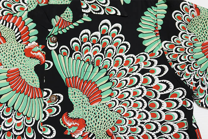 SUNSURF PEACOCK SS33561 シャツアロハ孔雀半袖レーヨン SUN SURF サンサーフ アロハシャツ PEACOCK 孔雀 半袖 レーヨン