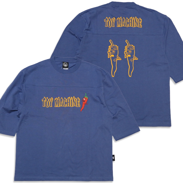 TOY MACHINE トイマシーン フットボールTシャツ PEPPER SECT 七分袖 3/4スリーブ TMPFLT20 | TOY MACHINE | 02