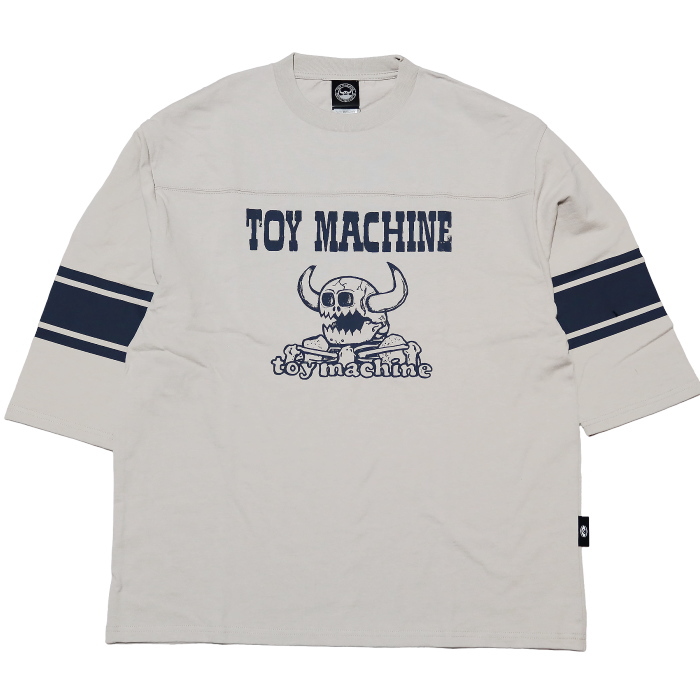 TOY MACHINE トイマシーン フットボールTシャツ DEATH MONSTER 3/4スリーブ 七分袖 TMPFLT21 | TOY MACHINE | 02