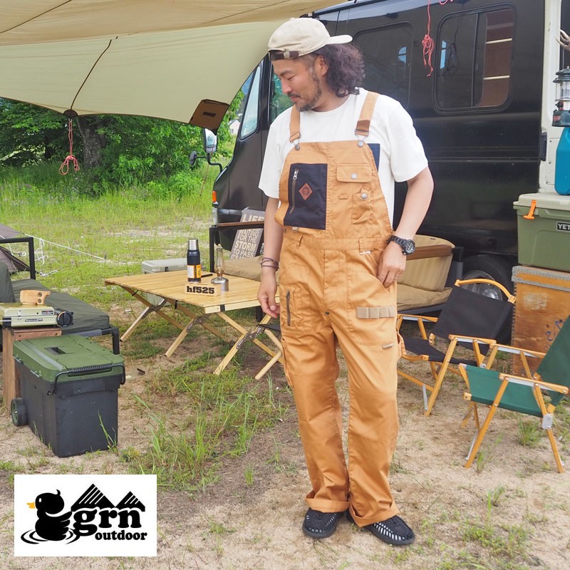 grn outdoor ジーアールエヌ オーバーオール HIASOBI BIG BEN OVERALL GO9204Q メンズ キャンパー  オールインワン