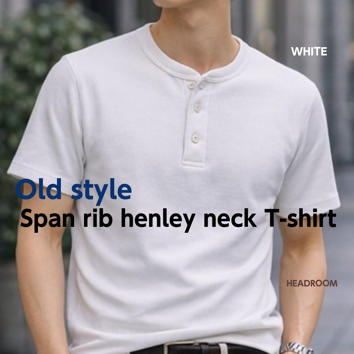 GERRY（ジェリー） Tシャツ メンズ ヘンリーネック 半袖 リブ 260g 