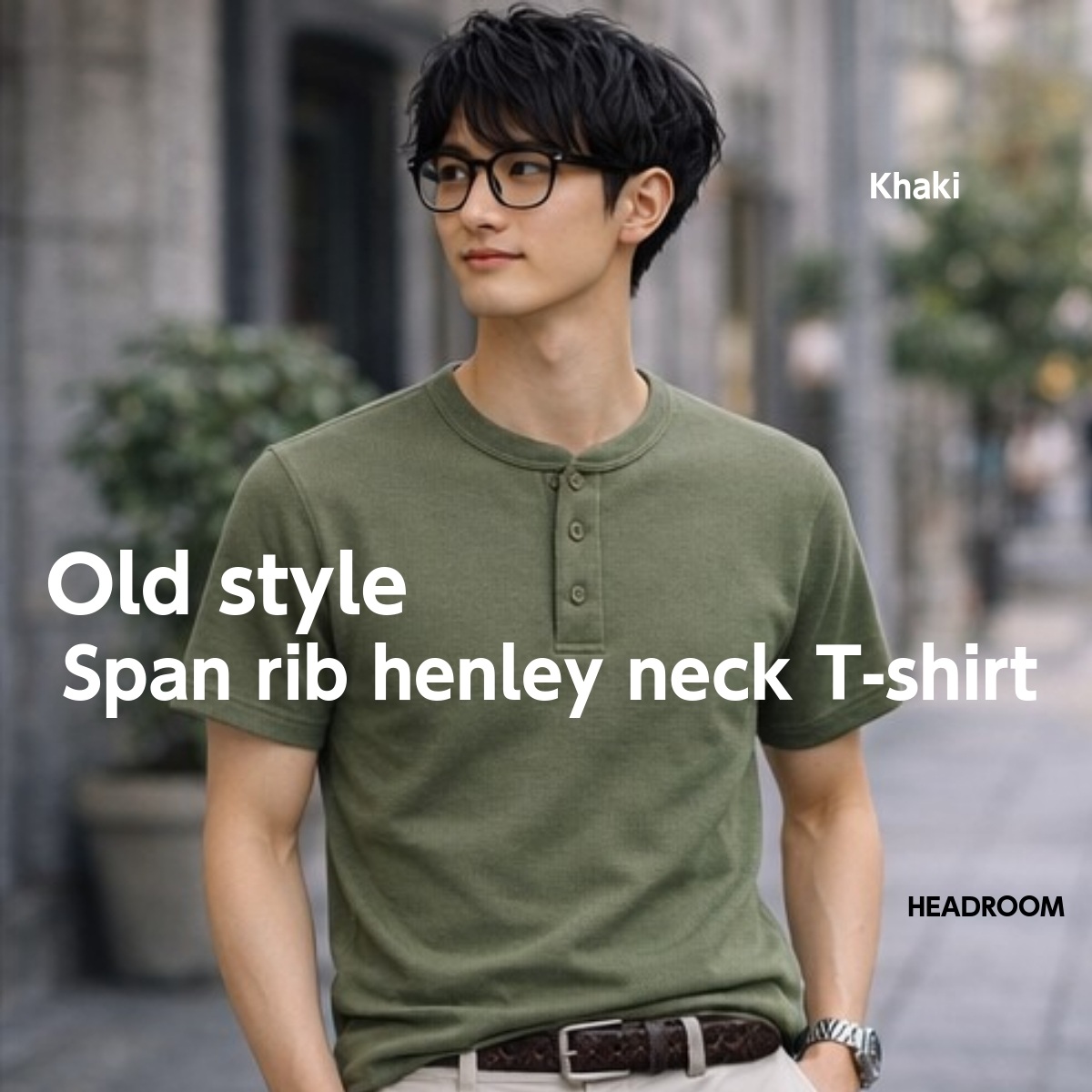 GERRY（ジェリー） Tシャツ メンズ ヘンリーネック 半袖 リブ 260g 