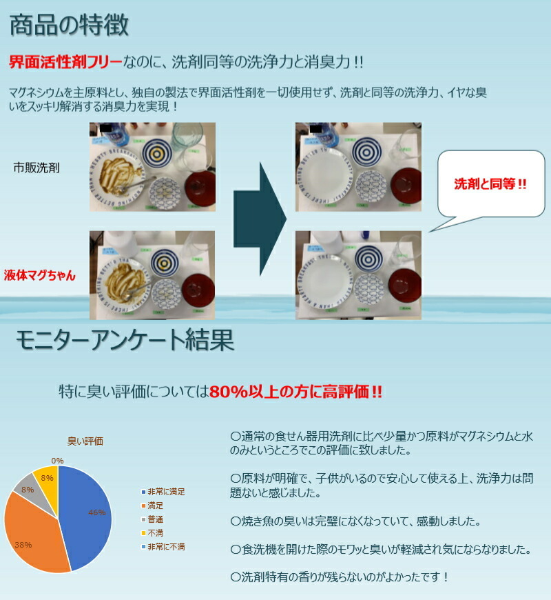 人気急上昇】『 食器洗い機用 液体 マグちゃん 』 台所洗剤、洗浄用品