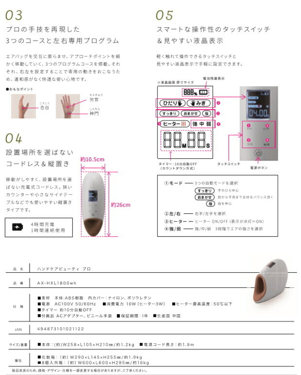 ルルド 【基本宅配便送料無料】 『ATEX ハンドケアビューティ