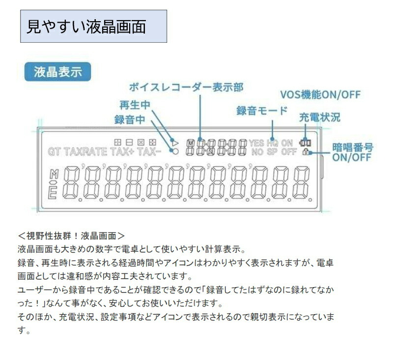 基本宅配便送料無料】 『計算と録音の1台2役 電卓型 ボイスレコーダー