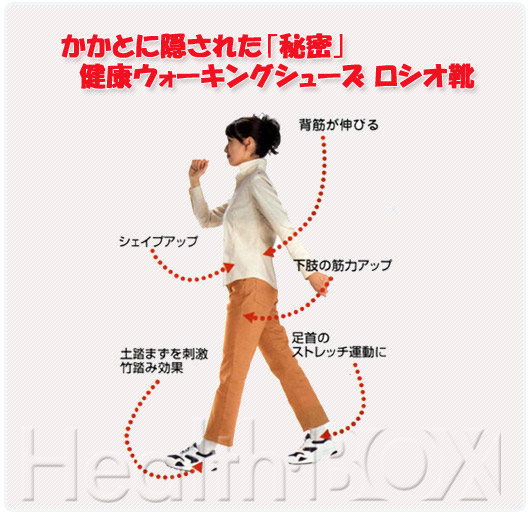 【テレビ東京】主治医が見つかる診療所でひざ痛での足への負担を軽減する靴として、スタジオで紹介されていた。靴底が独特のカーブを描いており、このカーブが正しい姿勢で歩けるように手助けしてくれるとのこと。