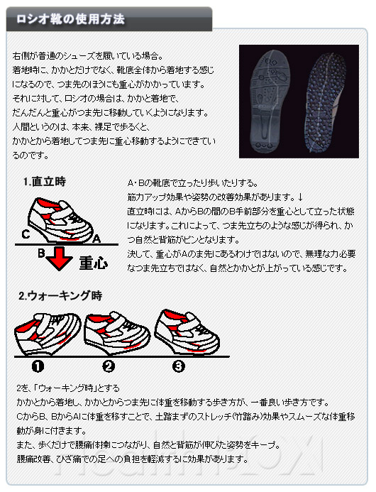 ロシオ靴の使用方法