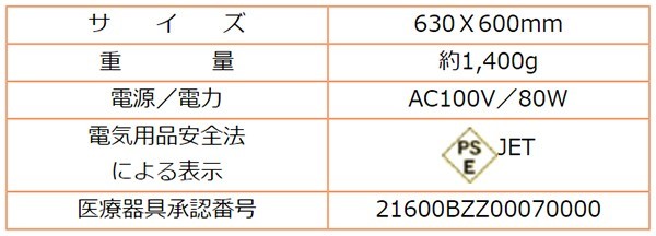 コスモパック DX60 家庭用遠赤外線温熱器