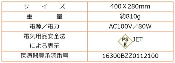 コスモパック L型 家庭用遠赤外線温熱器