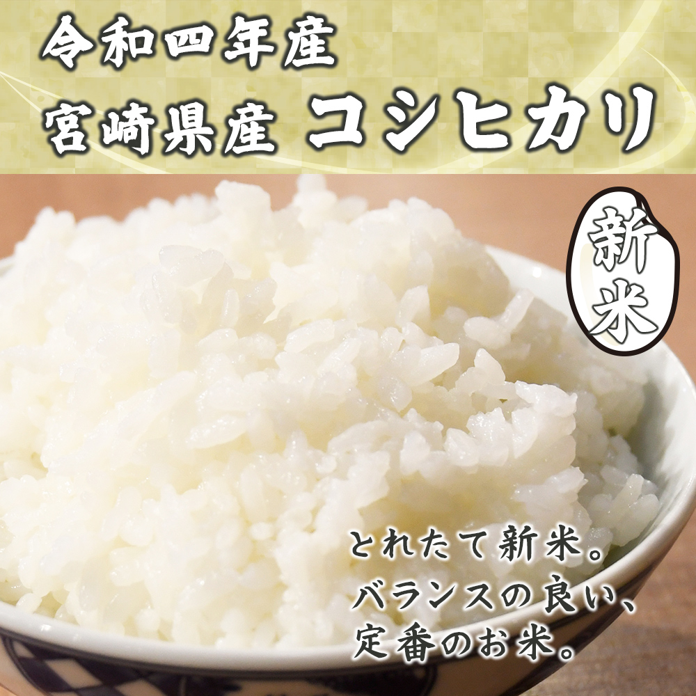 白米】新米 令和4年産 宮崎県産 コシヒカリ 60kg(5kg×12袋) 単一原料米