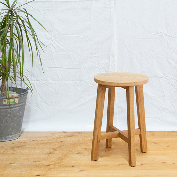 スツール 木製 北欧 丸椅子 高さ45cm ウォールナット チェリー オーク