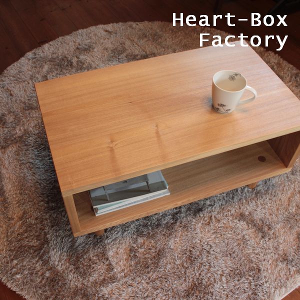 ローテーブル シンプル オーク材 木製 幅70cm 無垢材 収納 日本製