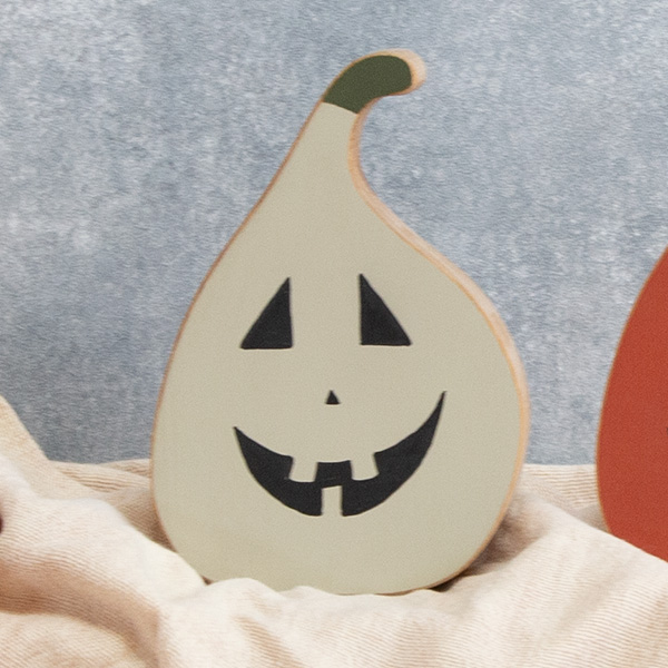 ハロウィン 飾り かぼちゃ 置物 Ｌサイズ カラーペイント パンプキン オブジェ 北欧雑貨 ハロウィン飾り かぼちゃおばけ 木製｜heart-box｜03